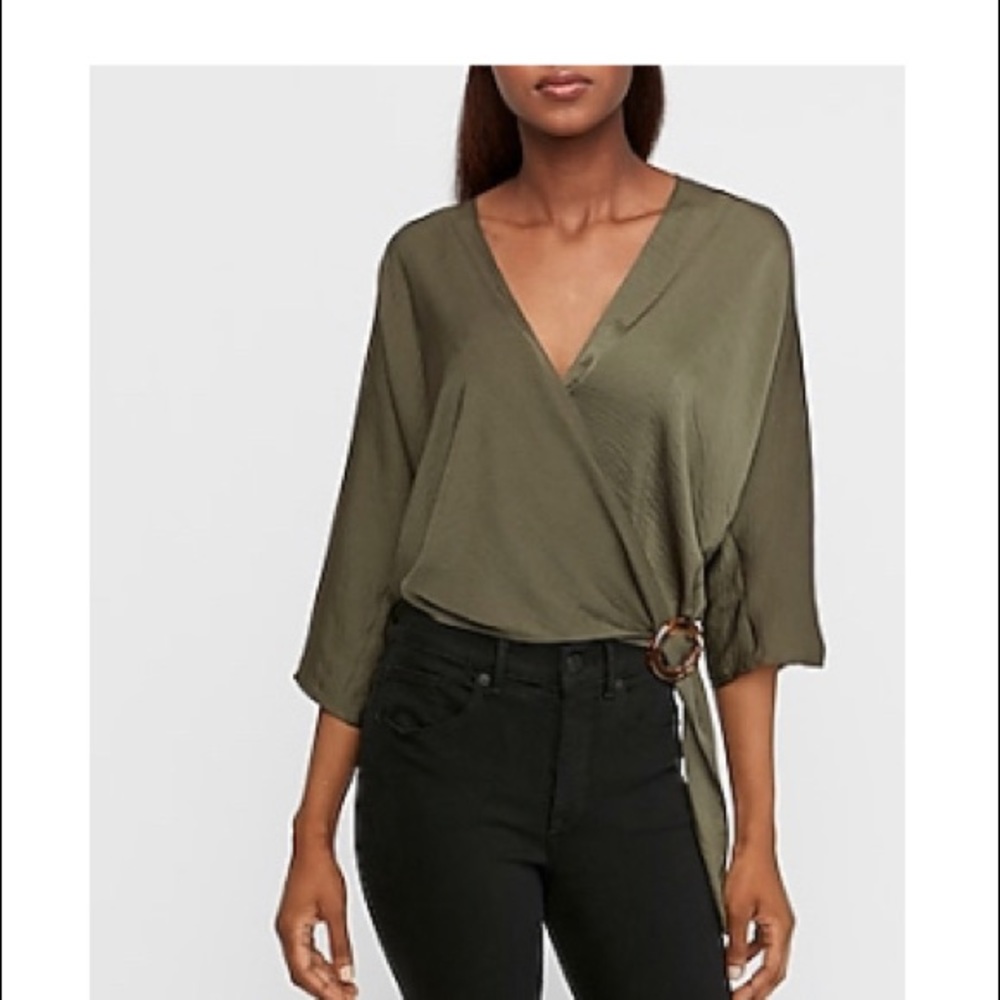 Olive green top
